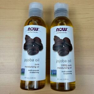 NOW Solutions Jojoba Oil 100% Pure Moisturizing Multi-Purpose 4 fl oz 2 Pack